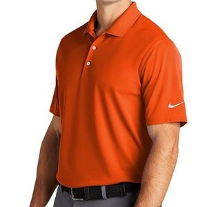 Nike Men's Orange Polo Shirt